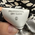 Tory Burch Black White Patterned 100% Silk T Logo Tunic Blouse Size 6 Photo 10