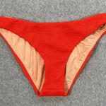 J.Crew Swim Bottom Orange Scrunchie Hipster Bikini Size Medium Low Rise BH480 Photo 0