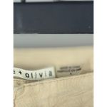 Alice + Olivia CAY BAGGY CARGO LINEN PANT in Natural Photo 4