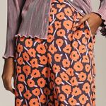 Anthropologie  HUTCH PRINTED ORANGE PURPLE LEG PANTS Photo 2