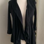 Adrienne Vittadini Adrianne Vittadini Black Draped Cardigan Size Petite Small Photo 0