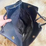 Black Faux Leather Lattice Woven Statement Should Bag Purse Photo 3