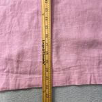 Buffalo David Bitton  Women's Pink Linen Blend Short Sleeve Button‎ Up Shirt XL Photo 7