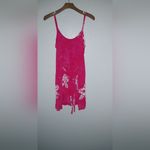 Island Stuff M Sleeveless Aloha Tie Dye Hawaiian Sun Dress in Bright Pink Size M Photo 4