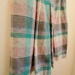 Vintage 1980s Pink ILGWU Made In USA Wool Plaid Kilt Pleated Skirt Size 7 Photo 1