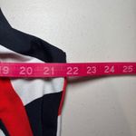 Ann Taylor  Navy Blue Red White Multi Geometric Sleeveless Sheath Dress XL‎ Photo 5