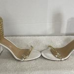 Nicole Miller  Ankle Strap Chain Sandal Heels Gabriella  SZ 10 Photo 2