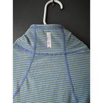 Zella  Women's Striped Quarter-Zip Performance Top Photo 5