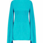 Rat & Boa  Mini Blue Long Sleeve Dress Photo 0