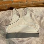 Aerie Womens XL Sports Bra Gray Chill Keyhole Racerback Athletic Workout Top Photo 1