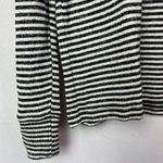 Lucky Brand  Black & White Stripe Cowl Neck Lightweight Sweatshirt S Photo 4