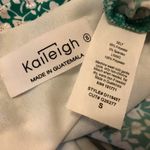 Kaileigh Tasha Dress Green Floral Summer Sleeveless Cross Back Size S Photo 12