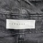Topshop  Black Denim Paperbag Tie Waist Shorts Sz 6 Photo 8