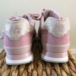 New Balance 574 Light Pink Shattered Pearl Lace Up Sneakers 6.5 Photo 4