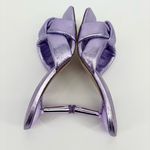 D'Amelio Leenoa Lavender Metallic Knotted High Heel Slide Sandals Size 8 Purple Photo 6
