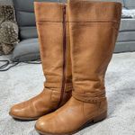 Lands' End Lands’ End Women’s Blakeley Tall Riding Boots in Cognag Pebbled Leather 10D Photo 0