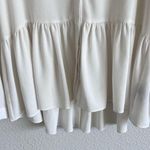 Tibi  Savanna Crepe Long Sleeve Peplum Top Photo 3