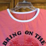 Coral Bring On The Sunshine Graphic Tee Medium Photo 2