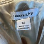Sabina Musayev Raya Dress Cream Ivory‎ Women's XS Blossom Sequins Satin Maxi Photo 12
