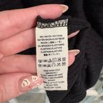 We The Free Free People  Black Ribbed Open‎ Back Ribbed Top- Size Medium Photo 5