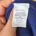 Talbots  Women’s Long Blue Cardigan Sweater Jacket Merino‎ Wool Large Petite Photo 5