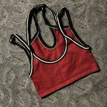 Urban Outfitters  Out From Under Seamless Keyhole Cropped Tank Top Burgundy Black Photo 3