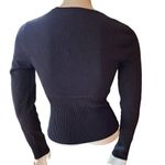 Babaton Sculpt Knit Empire Longsleeve Black Top (S) Photo 5