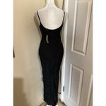 J.Crew  V-Neck Maxi Slip Dress in Cupro Blend Crepe Black Sleeveless 2 Photo 4