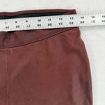 Free People ‎ Faux Suede Leggings Size 26 Burgundy Brown Fitted Pants Women Photo 1