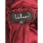 Lulus LULU’S Burgundy Pleated Ruffle Halter Swing Mini Dress Size Small Party Cocktail Photo 5