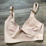 HOFISH Nursing Bra Breastfeeding, Wireless V Neck Maternity Women Pregnancy Tan Photo 4