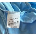 VIDUSSA Women Light Blue One Shoulder Ruched Bodycon Mini Dress Trendy Chic Size M Photo 4