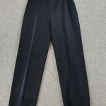 Moschino Couture Womens Tuxedo Pants 8 Black Wool Satin Trim Button Formal Dress Photo 0