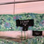 J.Crew Mint Green Floral Jean Shorts Size 0 Photo 5
