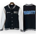 Sport-tek  Varsity Cheerleading jacket, cotton blend, snap closure, sz S Photo 1