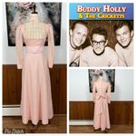 Nostalgic Vintage 1970s Kveta Sherman Oaks Swiss Dot Maxi Dress! Size 6 Photo 1