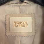 Newport Harbor Tan Leather Button Photo 1