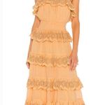 Tularosa  Julian Dress in Cantaloupe Orange XS Photo 0