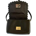 Kate Spade Maple Court Zani Scalloped Edge Black Leather Crossbody Shoulder Bag Photo 3