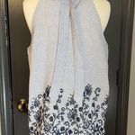 Fishermancore Preppy Navy Nautical Stripe Halter Top Blue Size M Photo 2