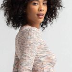 BDG Urban Outfitters Spacedye Cropped Knit Cut Out Top in Pink/Blue Size M Photo 2