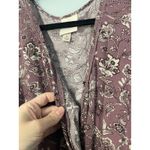Knox Rose  Women's Floral Wrap Maxi Dress Dusty Mauve Size Medium Photo 11