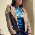 BLANK NYC moto jacket taupe brown Photo 3