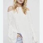 Free People Sz S Drift Away Cold Shoulder Tunic Top Mini Dress White Photo 15