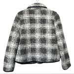 Dylan  Cozy Plaid Sherpa Button Up Jacket Black/White Sold on Evereve Size XS Photo 9