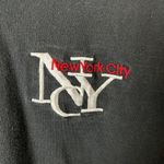 Fruit of the Loom Vintage 90s  New York City NYC V-Neck Black T-Shirt M USA Photo 4