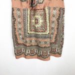 ZARA  Sleeveless Paisley Print 100% Silk Mini Dress Small Bohemian Hippie 70s Photo 8