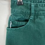 Bongo Vintage  Jeans Green Juniors Size 3 Tapered Leg Retro 90s Ankh‎ Peace Love Photo 8