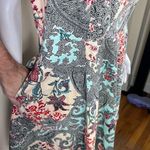 Eva Rose Floral Paisley Fit & Flair Dress (No size) Gray Size XXL Photo 9