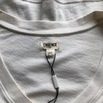 L'Agence Becca Vintage White Shirt V-neck Short Sleeve Women's Petite Small NWT Photo 7